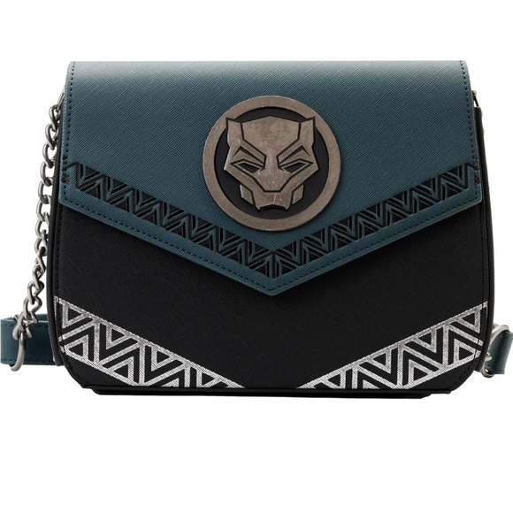 NWT Loungefly Marvel Black Panther Wakanda Forever Cross Body Bag - Picture 1 of 4